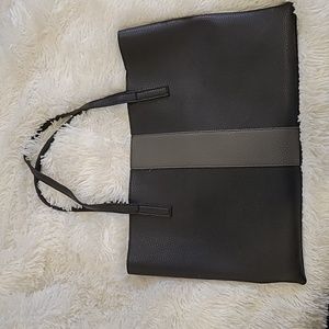 Brand New Vince Camuto Vegan Leather bag. Black and Grey
